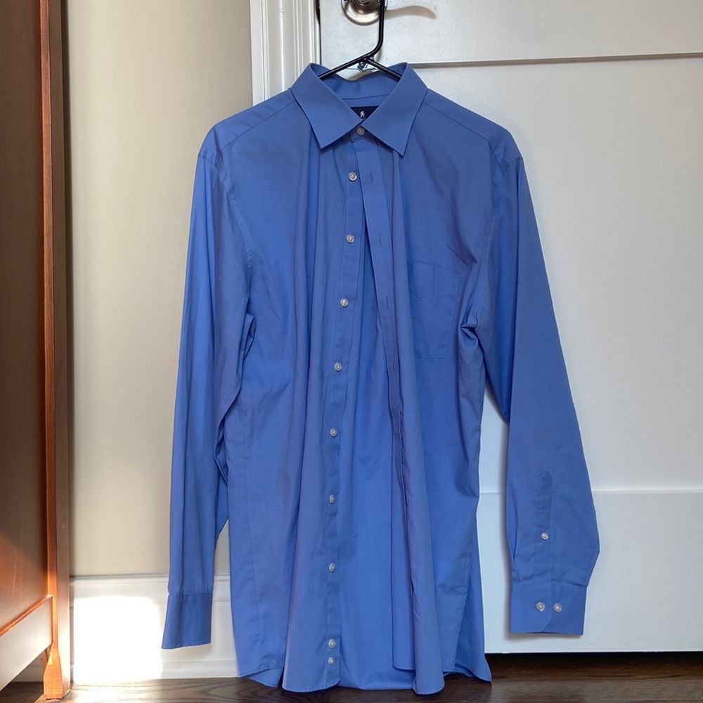 [2 FOR 1] Stafford Collared Dress Shirts Blue and Purple (Neck 16)